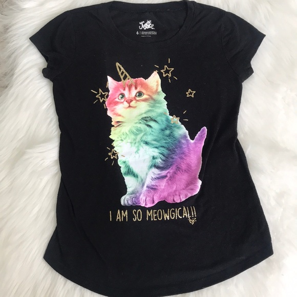Girls Justice Rainbow Unicorn Kitty 
